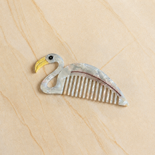 Flamingo Acetate Wide-Tooth Hair Comb