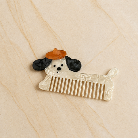 Puppy Acetate Wide-Tooth Hair Comb