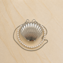 Shell Pearl Crossbody Bag - Silver