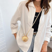 Shell Pearl Crossbody Bag - Gold