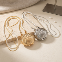 Shell Pearl Crossbody Bag - Silver