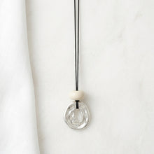Sculpta Stone Necklace - Silver