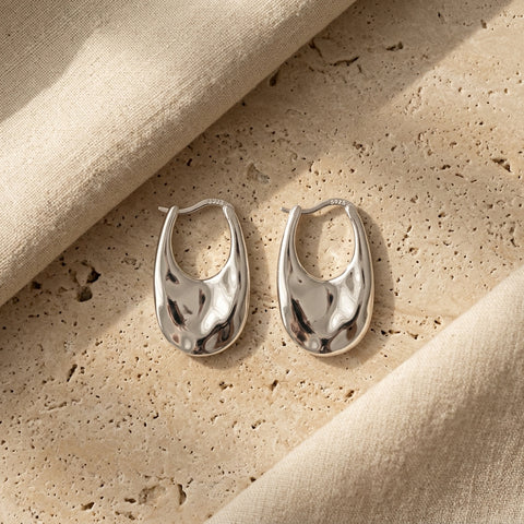 Molten Hoop Earrings