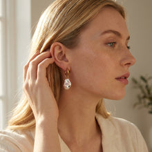 Celeste Pearl Drop Earrings - Gold