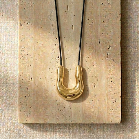 Lucky Cord Necklace - Gold