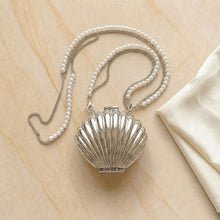 Shell Pearl Crossbody Bag - Silver